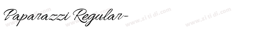 Paparazzi Regular字体转换